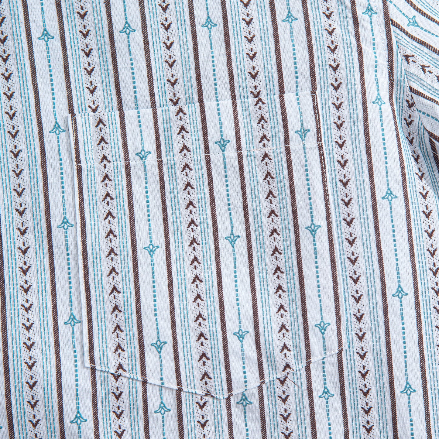 Embroidered Flower Bud Textured Stripes
